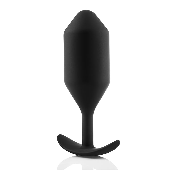b-Vibe Snug Plug 5 Weighted Silicone Anal Plug Black Tester