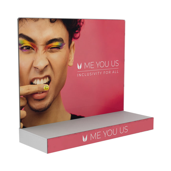 Me You Us Slat Wall Acrylic Shelf