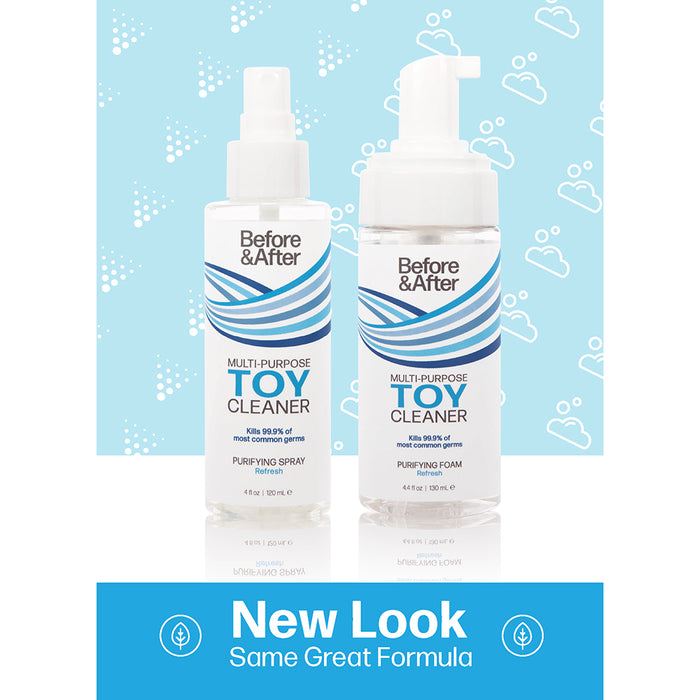 Before & After Toy Cleaner Shelf Talker
