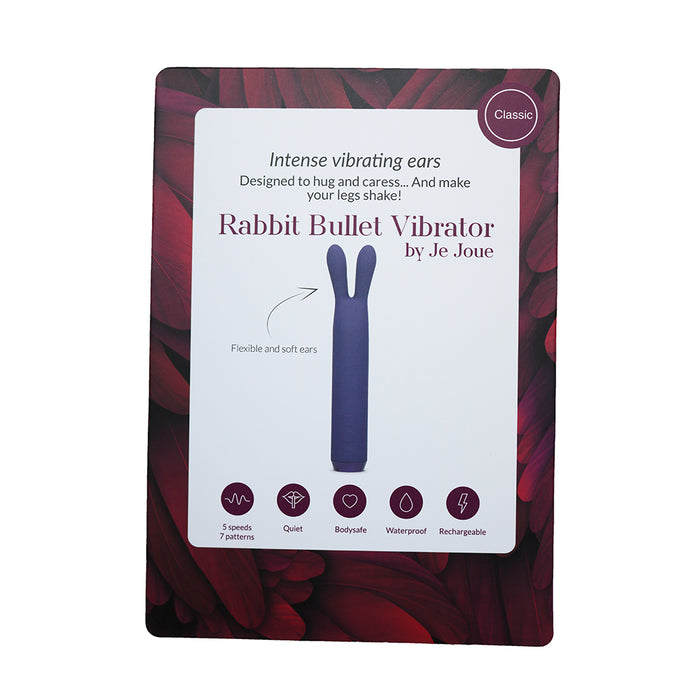 Je Joue Rabbit Bullet Shelf Talker English/French
