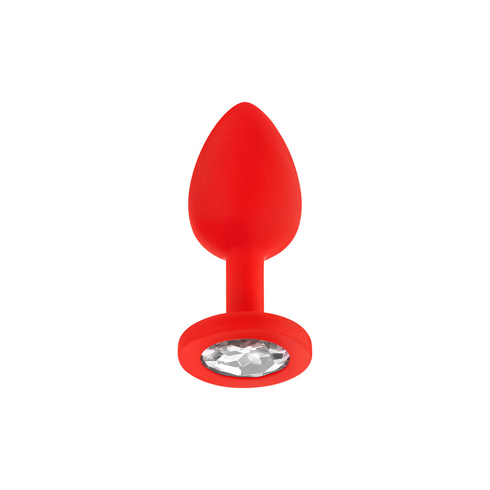 Luv Inc Jp31 Jeweled Small Plug with Interchangeable Gems Red Tester