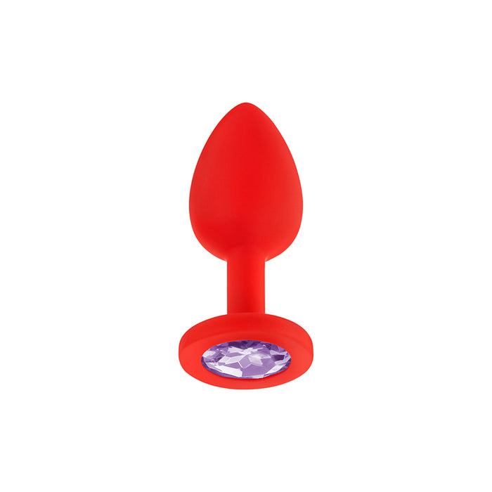 Luv Inc Jp31 Jeweled Small Plug with Interchangeable Gems Red Tester