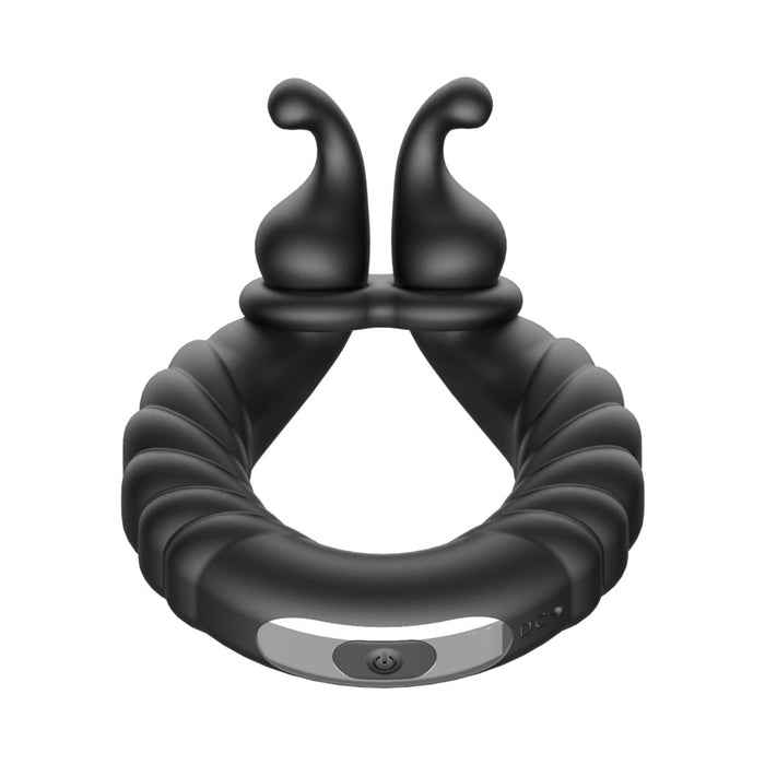 Forto F-24 Rechargeable Silicone Textured Vibrating Cockring Tester