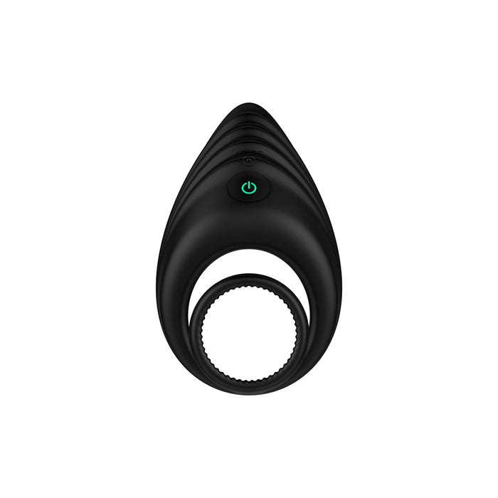 Nexus Enhance Vibrating Cock and Ball Ring Black Tester