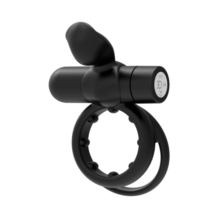 Forto Pointer Rechargeable Silicone Vibrating Dual Cockring Tester