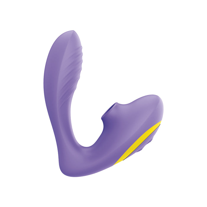 ROMP Reverb Rechargeable Silicone Clitoral and G-Spot Stimulator Purple Tester