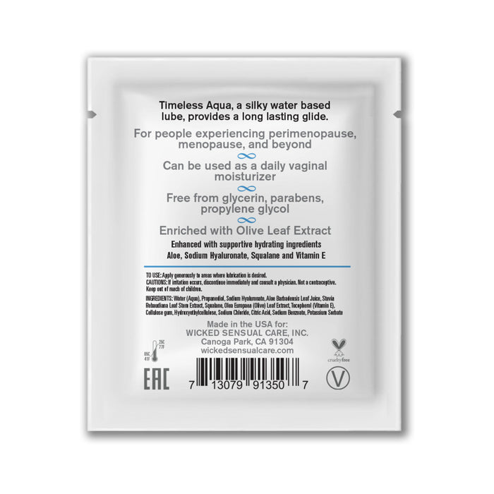 Simply Timeless Water-Based Lubricant Packette Tester