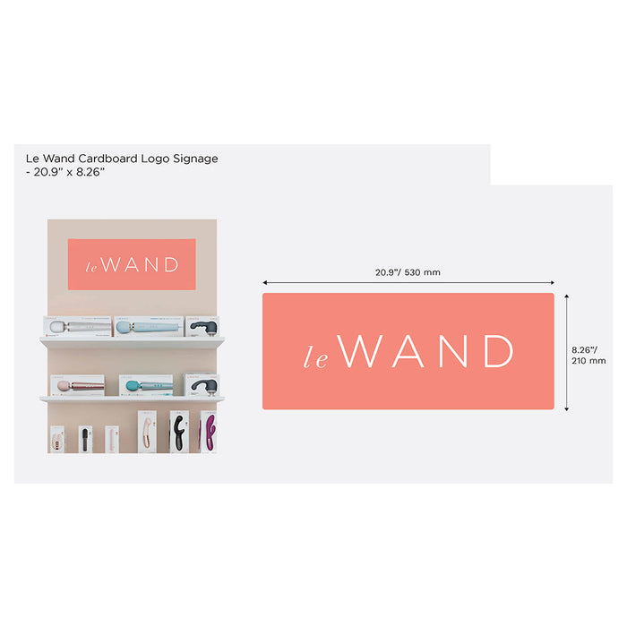 Le Wand Cardboard Logo Signage 2.5ftx1ft