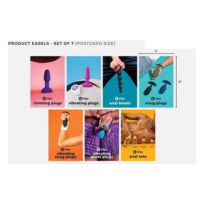 b-Vibe Product Easels 7pk 4 x 6 in.