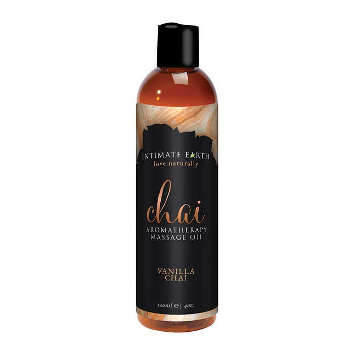 Intimate Earth Vanilla Chai Aromatherapy Massage Oil 4 oz. Tester