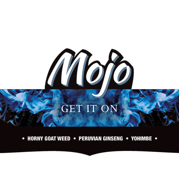 Intimate Earth Mojo Shelf Talker Blue Get It On