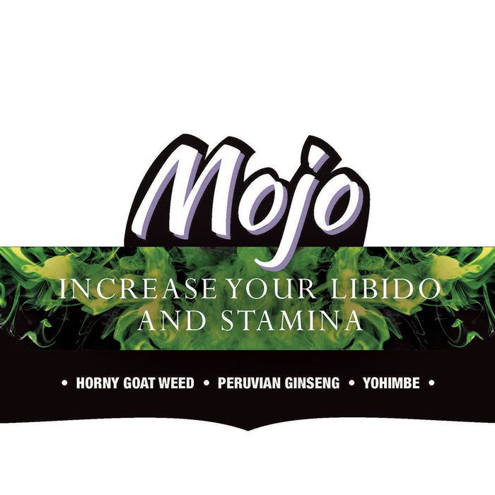 Intimate Earth Mojo Shelf Talker Green Increase Stamina/Libido