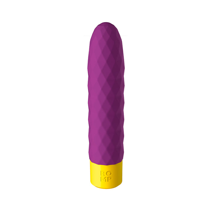 ROMP Beat Rechargeable Silicone Bullet Vibrator Light Purple Tester