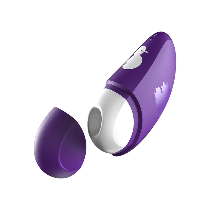 ROMP Free Rechargeable Silicone Pleasure Air Clitoral Vibrator Purple Tester