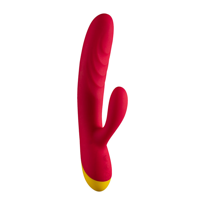 ROMP Jazz Rechargeable Silicone Rabbit Vibrator Berry Tester