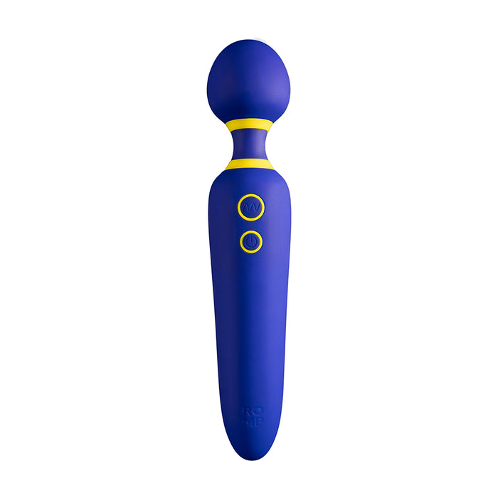 ROMP Flip Rechargeable Silicone Wand Massager Blue Tester