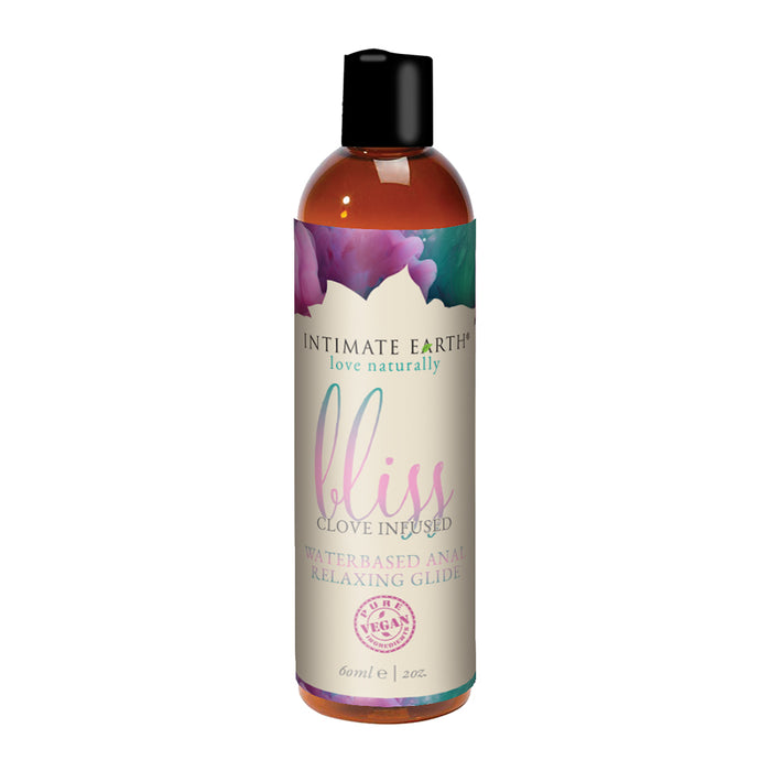 Intimate Earth Bliss Clove Infused Water-Based Anal Relaxing Glide 2 oz. Tester