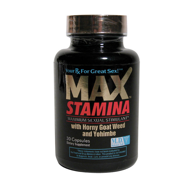 MaxStamina Maximum Sexual Stimulant 30-Capsule Bottle