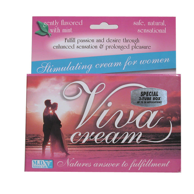 Swiss Navy Viva Cream Stimulating Cream 3-Pack 10 ml Tubes