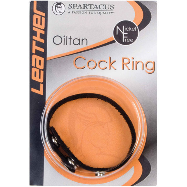 Spartacus Leather Oiltan Cock Ring (Black)