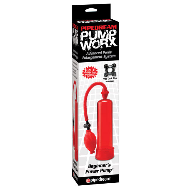 Pipedream Pump Worx Beginner's Power Pump Red