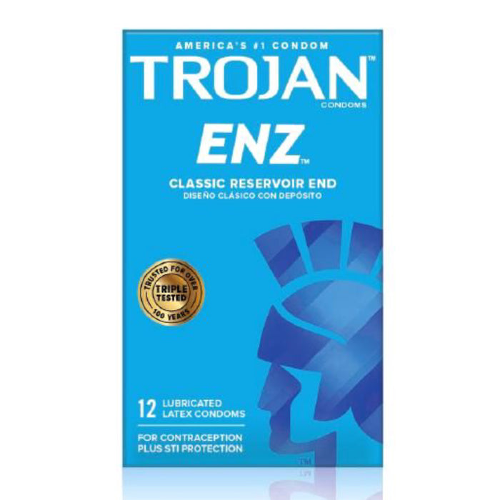 Trojan-Enz Lubricated Condoms 12-Pack