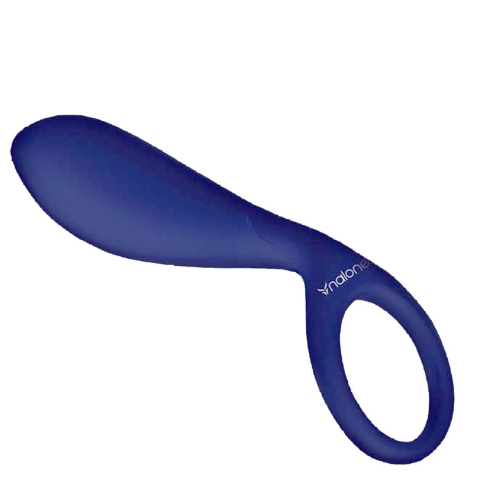 Nalone Tango Waterproof Silicone Cockring with Vibrator Blue
