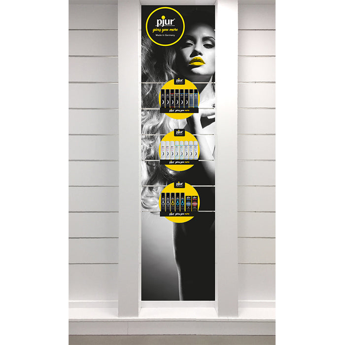 Pjur Sml Woman Slat Wall Display Includes Skin, Shelves and Product