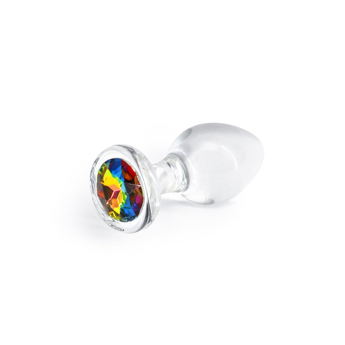 Crystal Desires Rainbow Gem Glass Plug Medium