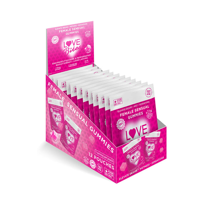 Love Bites Female Sensual Gummies 2-Pack 12-Piece Display