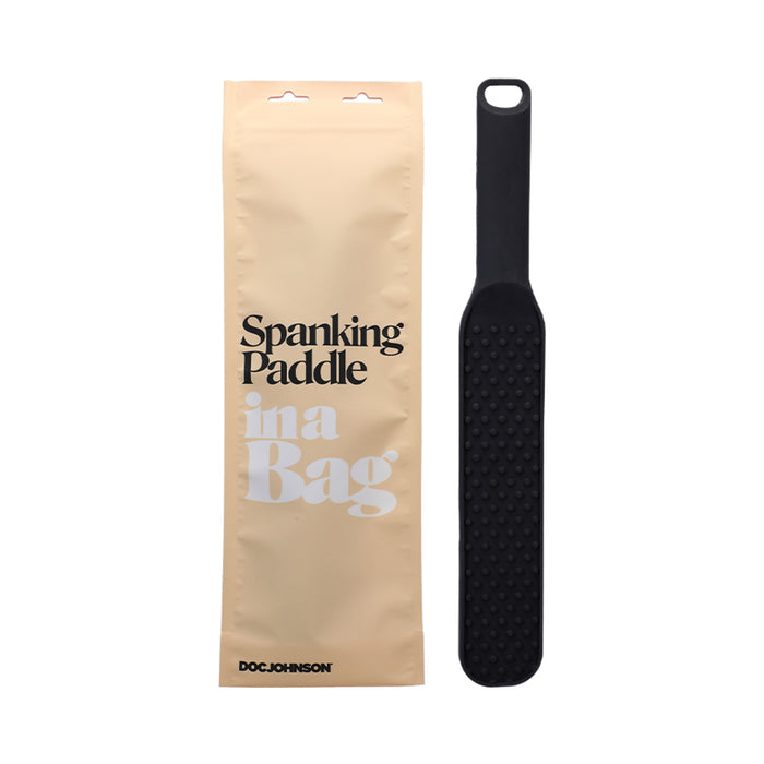 Doc Johnson Spanking Paddle In A Bag Silicone Black