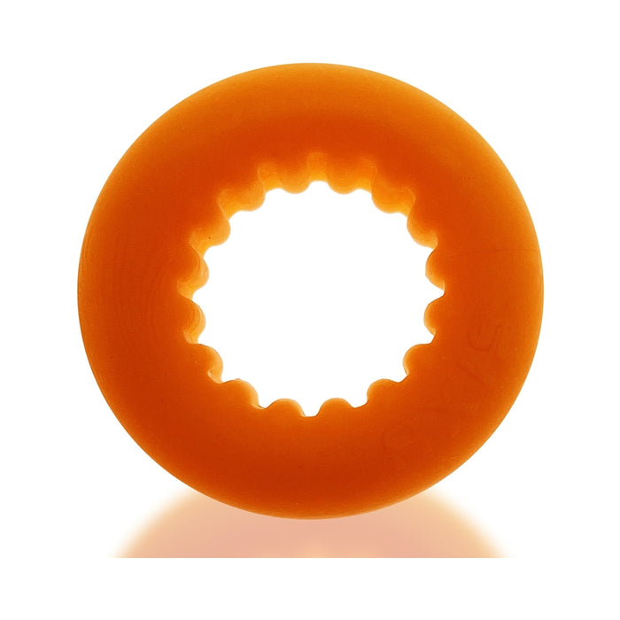 Oxballs Axis Rib Griphold Cockring Orange Ice
