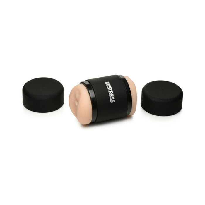 Curve Toys Mistress Double Shot Mini Masturbator Pussy & Ass Light