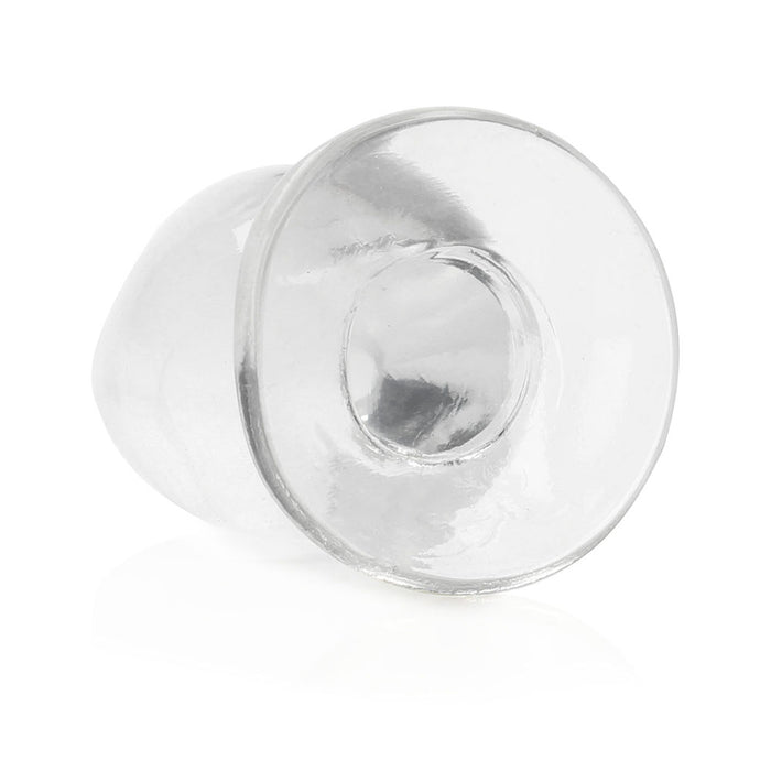 RealRock Crystal Clear 4.5 in. Anal Plug Clear