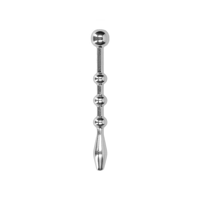 Ouch! Urethral Sounding Beaded Stainless Steel Plug 6 mm