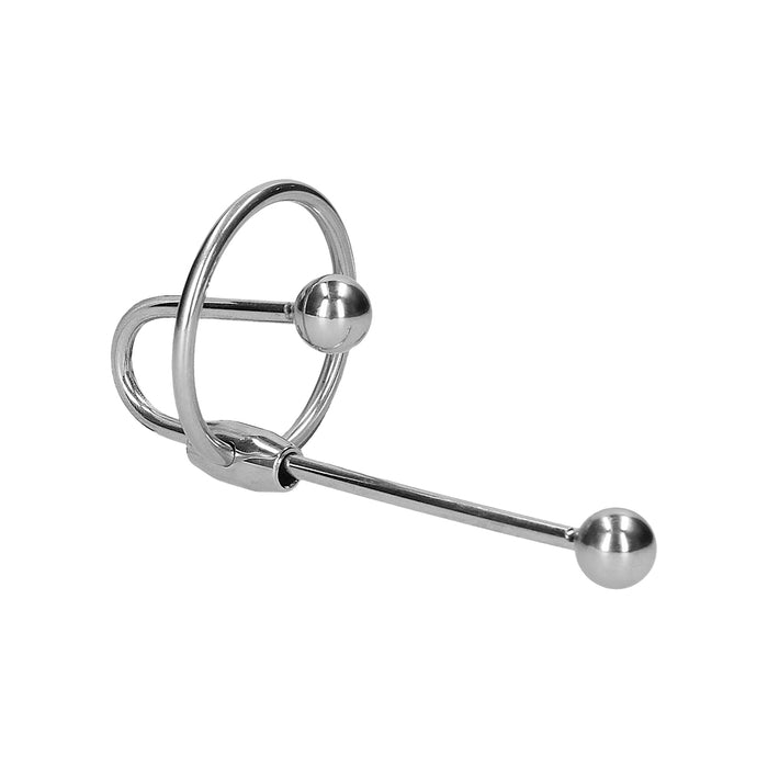 Ouch! Urethral Sounding Stainless Steel Plug With Ring 10 mm