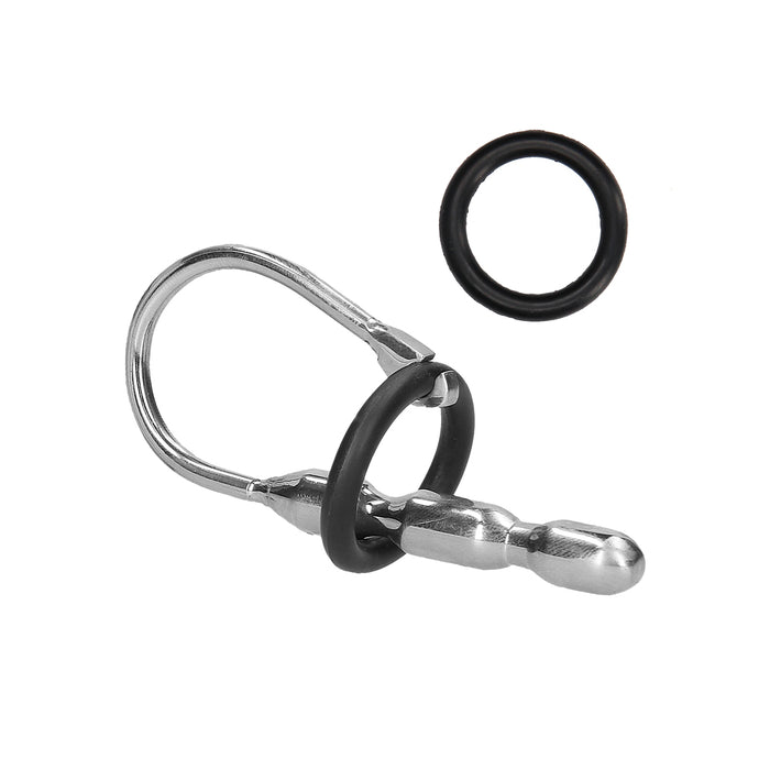Ouch! Urethral Sounding Stainless Steel Stretcher With Ring 10 mm
