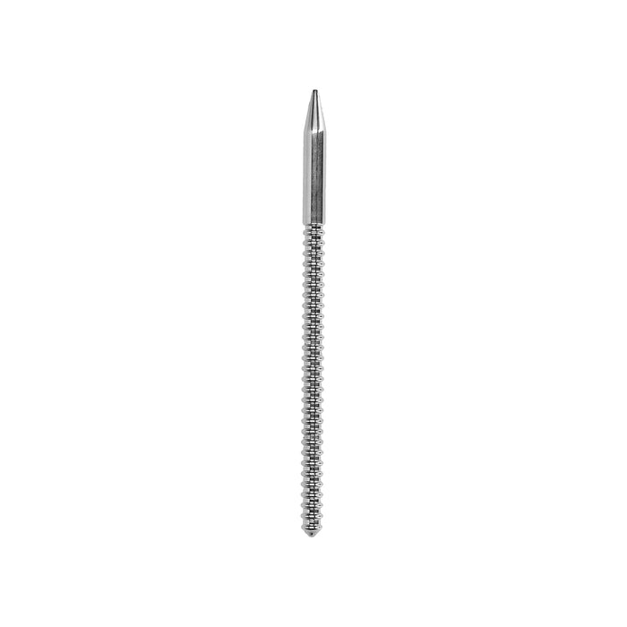 Ouch! Urethral Sounding Ribbed Stainless Steel Dilator 7.7 mm