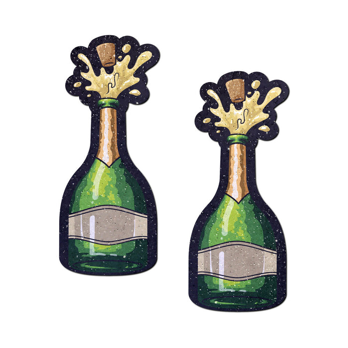 Pastease Champagne Bottle Sparkling Nipple Pasties Erupting Bubbly
