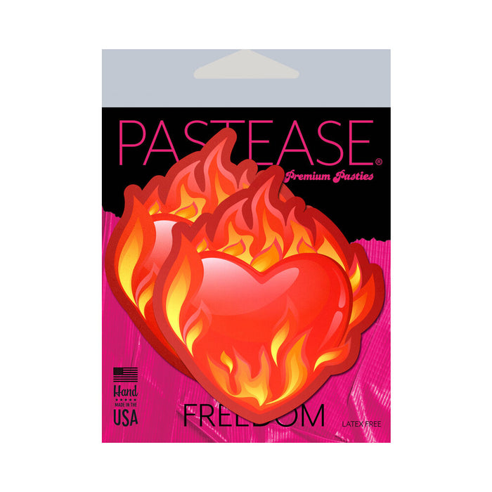 Pastease Flaming Heart Nipple Pasties