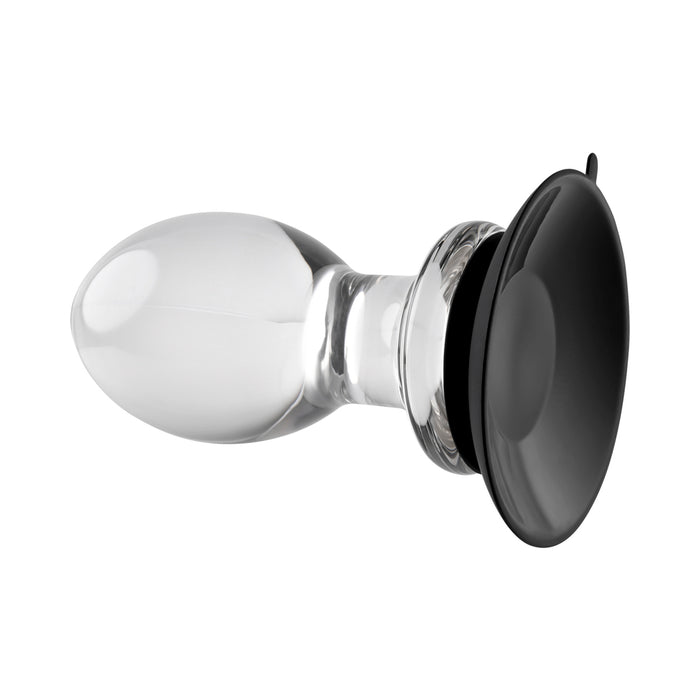 Gender X Crystal Ball Suction Cup Anal Plug Clear