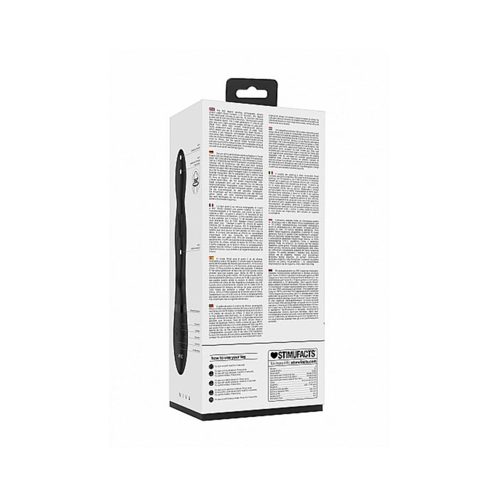 VIVE NIVA Rechargeable 360° Rotating Silicone Rabbit Vibrator Black ...