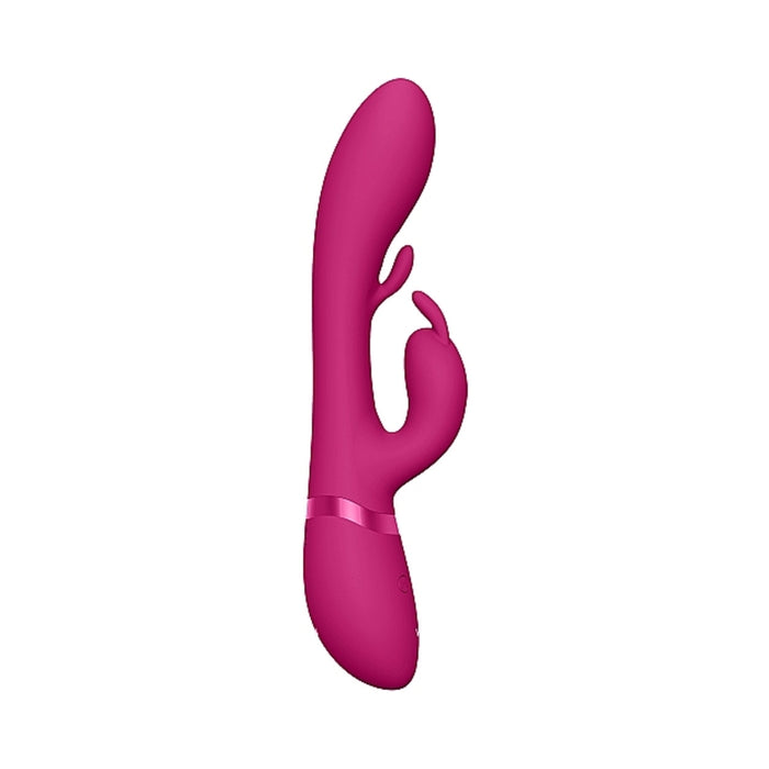 VIVE TAMA Rechargeable Wave Silicone Rabbit Vibrator Pink