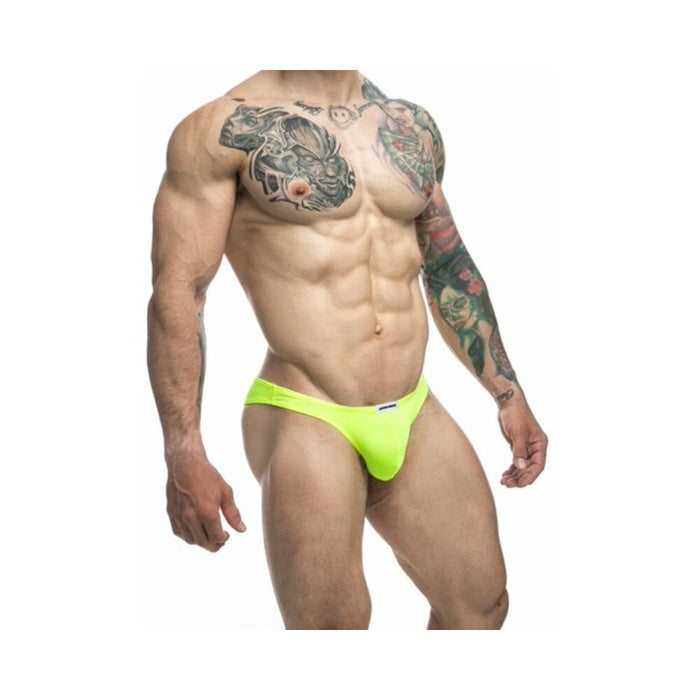 MaleBasics JUSTIN + SIMON Classic Bikini Neon Green L
