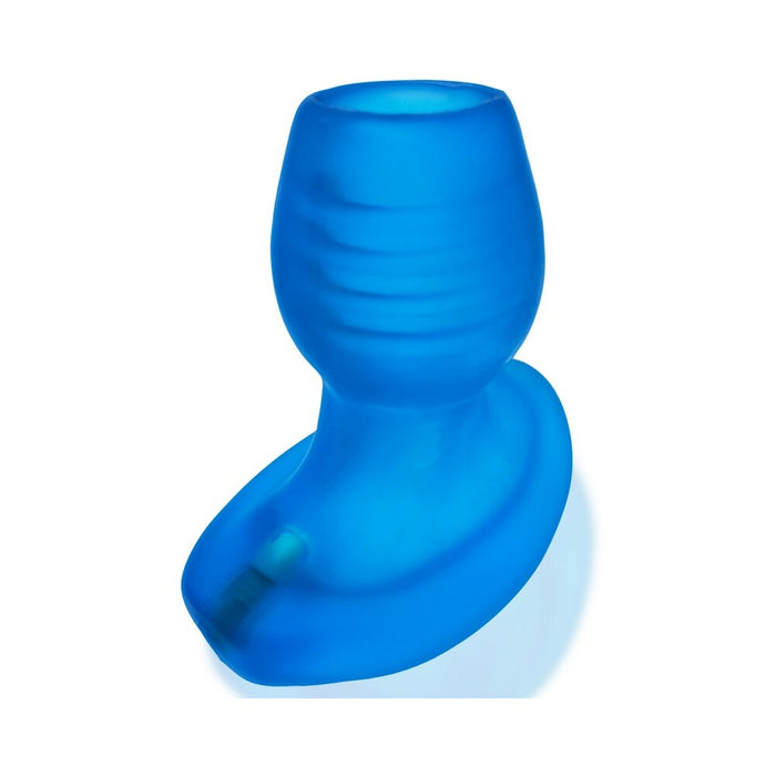 Oxballs Glowhole-1 Hollow Buttplug With LED Insert Small Blue Morph