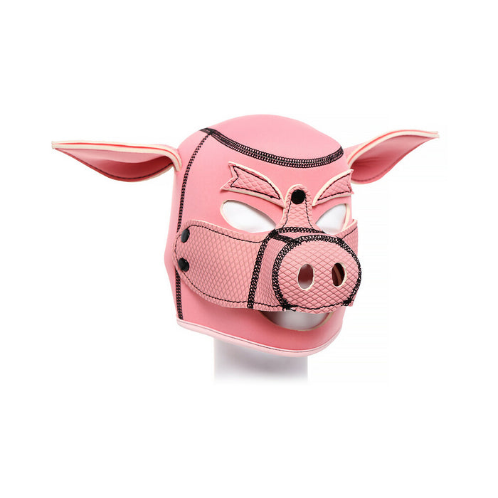 Ple'sur Neoprene Pig Mask Hood Pink Bag Packaging