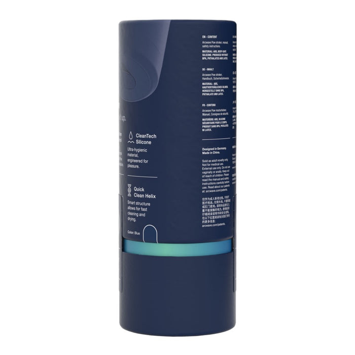 Arcwave Pow Silicone Stroker with Suction Control Blue