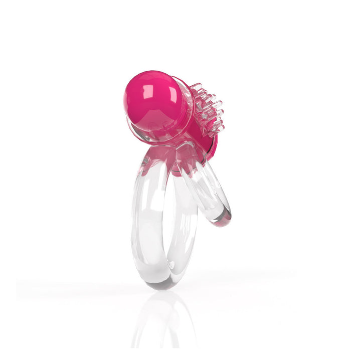 Screaming O 4T DoubleO 6 Vibrating Double Cockring Strawberry