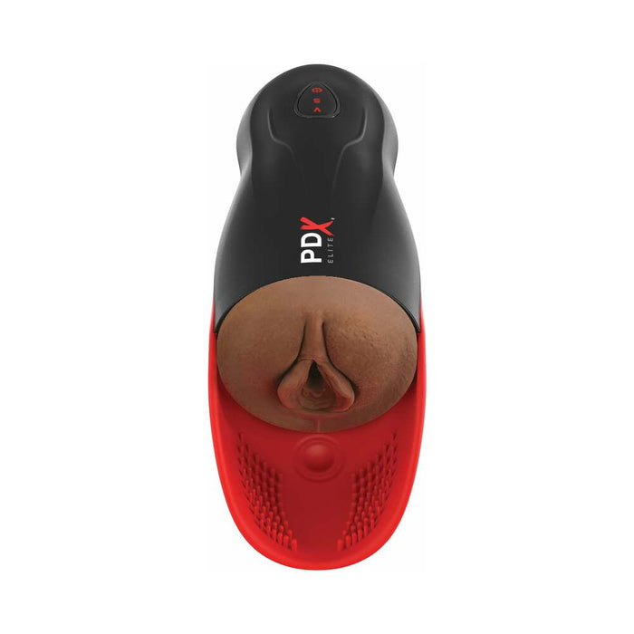 PDX Elite Fuck-O-Matic 2 Rechargeable Vibrating Suction Stroker with Silicone Pulsation Cradle