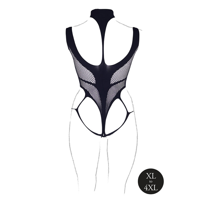 Le Desir Shade Cyllene XLVIII Bodysuit with Turtleneck Black Queen Size
